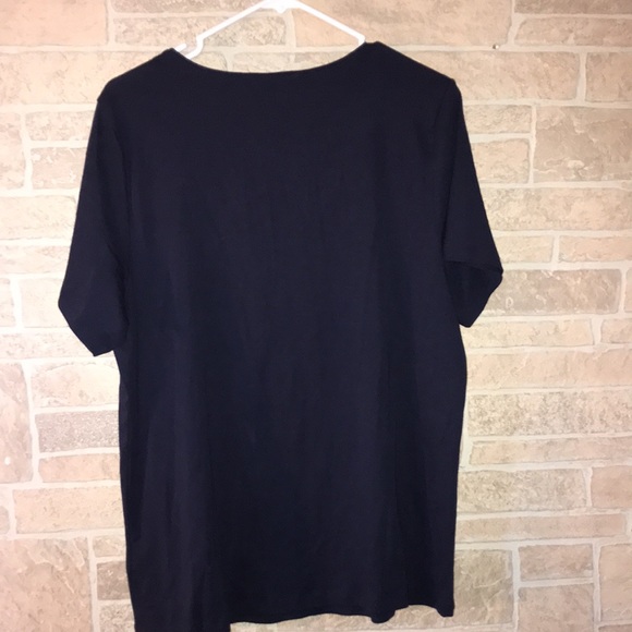 ✅Karen Scott Scoop Neck Short Sleeve Tee - Picture 6 of 7
